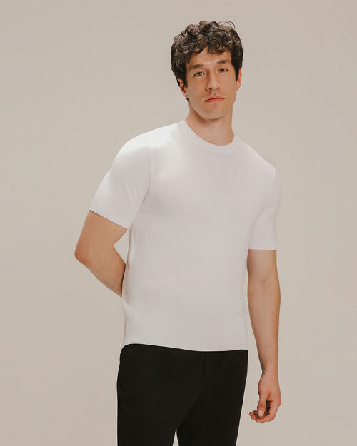 Playera De Punto Blanca